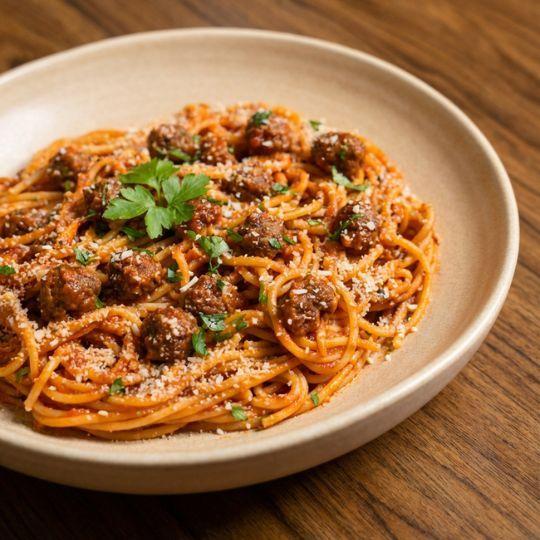 Spaghetti au bœuf (blé complet)