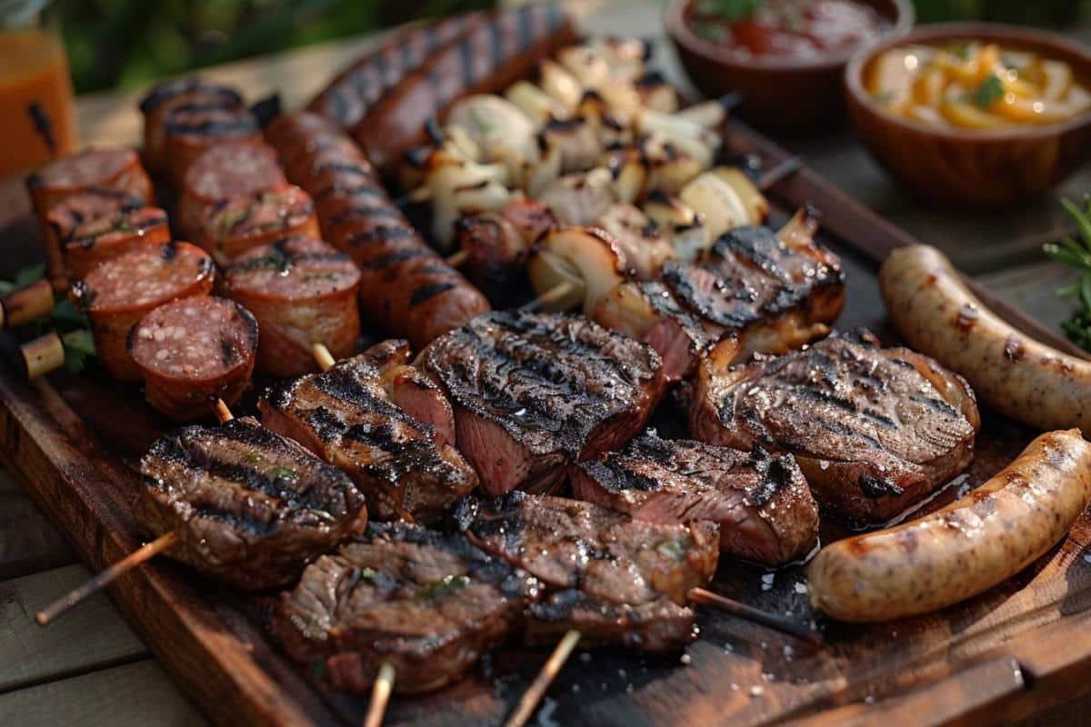 Grill dish for 4 people