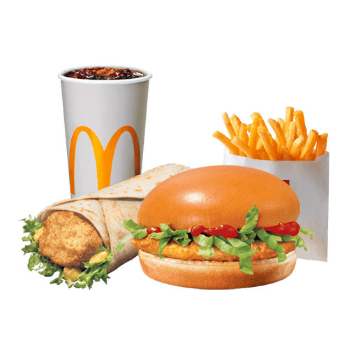 Duo Mabrouk : P'tit Wrap + Chickenburger