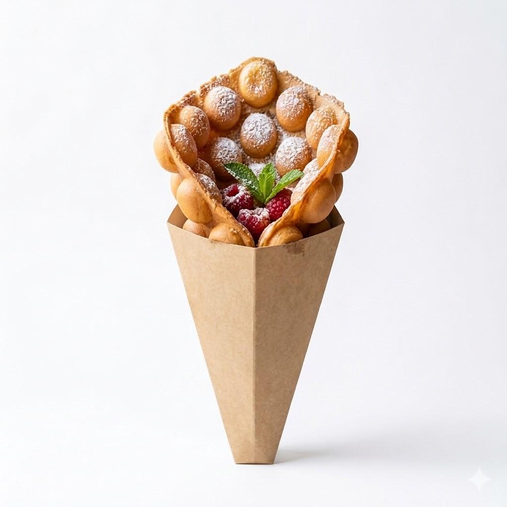 Bubble Waffle with Nuts