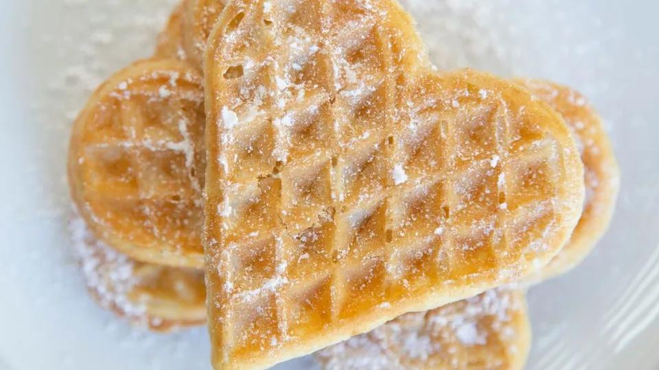 Simple Heart Waffle