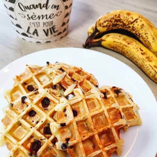 Banana Heart Waffle