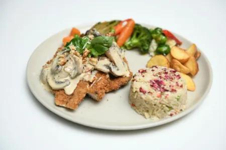 Crispy à la crème champignons