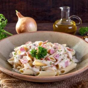 Penne carbonara
