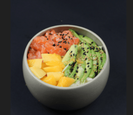 Salade De Choux Saumon Avocat , Mangue