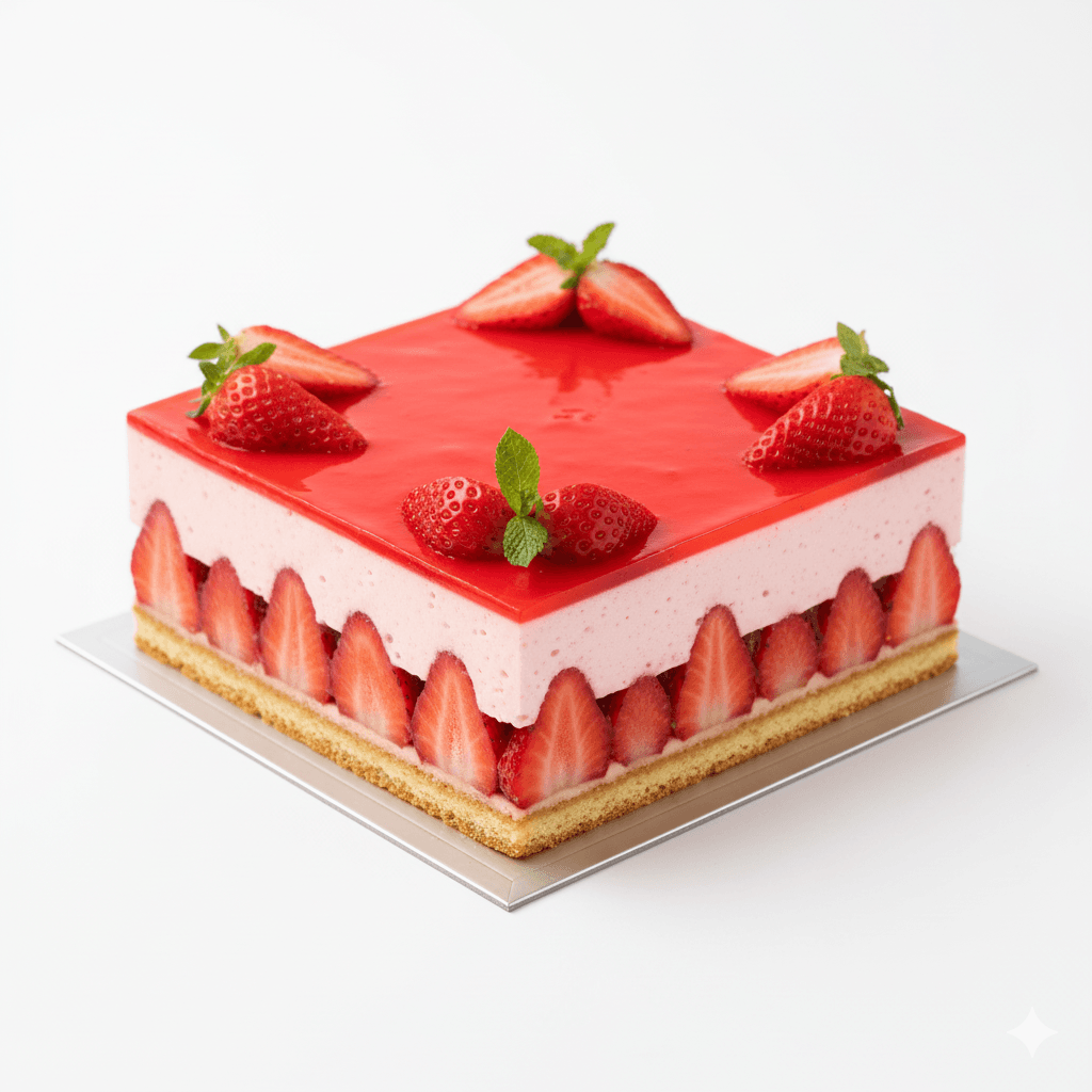 Strawberry pastry pot