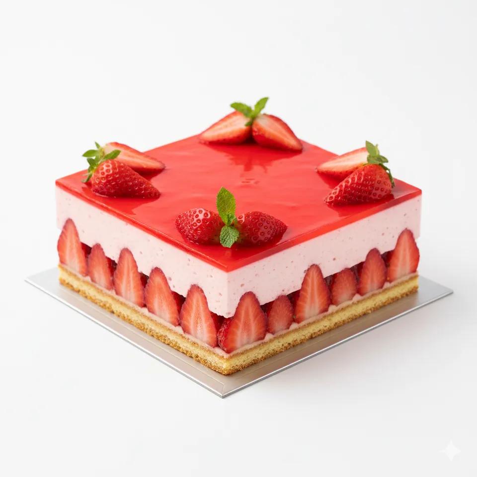 Strawberry pastry pot