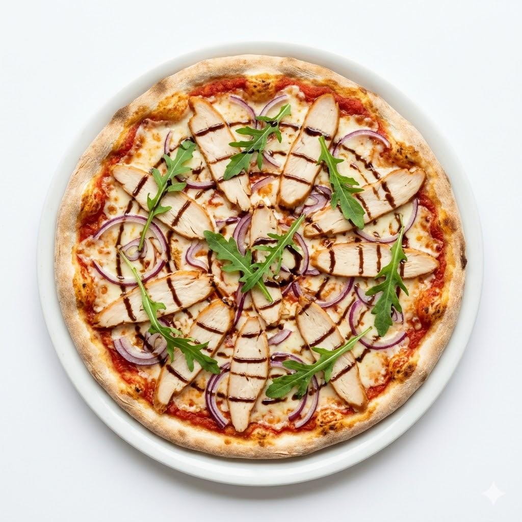 Smoked chicken panizza
