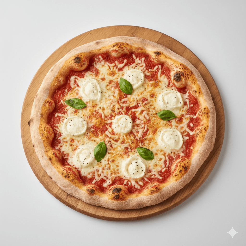 Pizza Marguerite au Feu de Bois