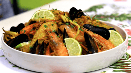 Boulgour aux fruits de mer