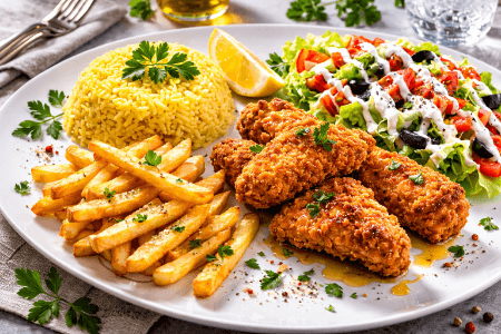 Plat Chicken-Wings Pané