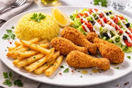 Plat Pilons de poulet crousty Pané