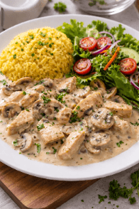 Plat Émincé De Poulet Aux Fromages