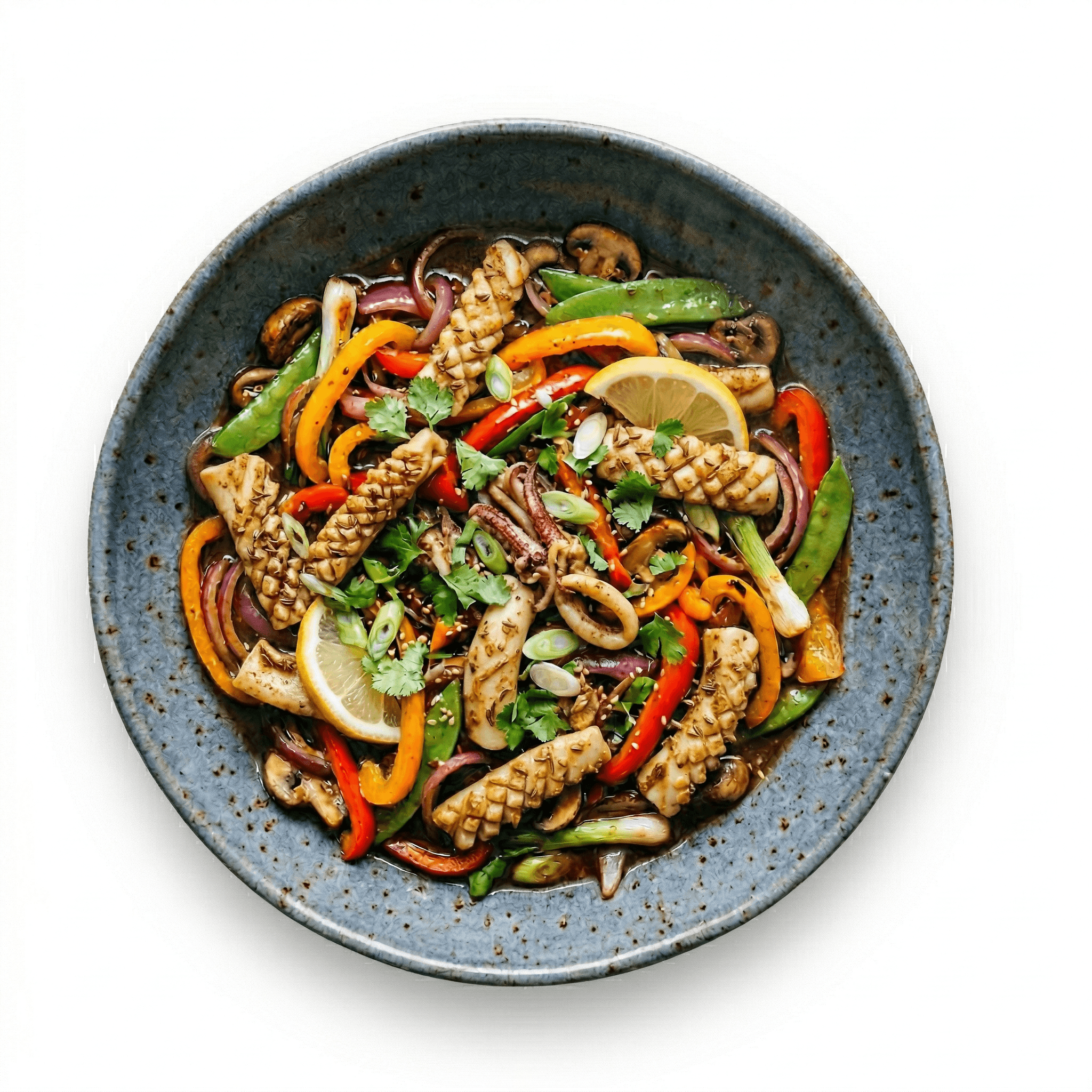 Squid with cumin