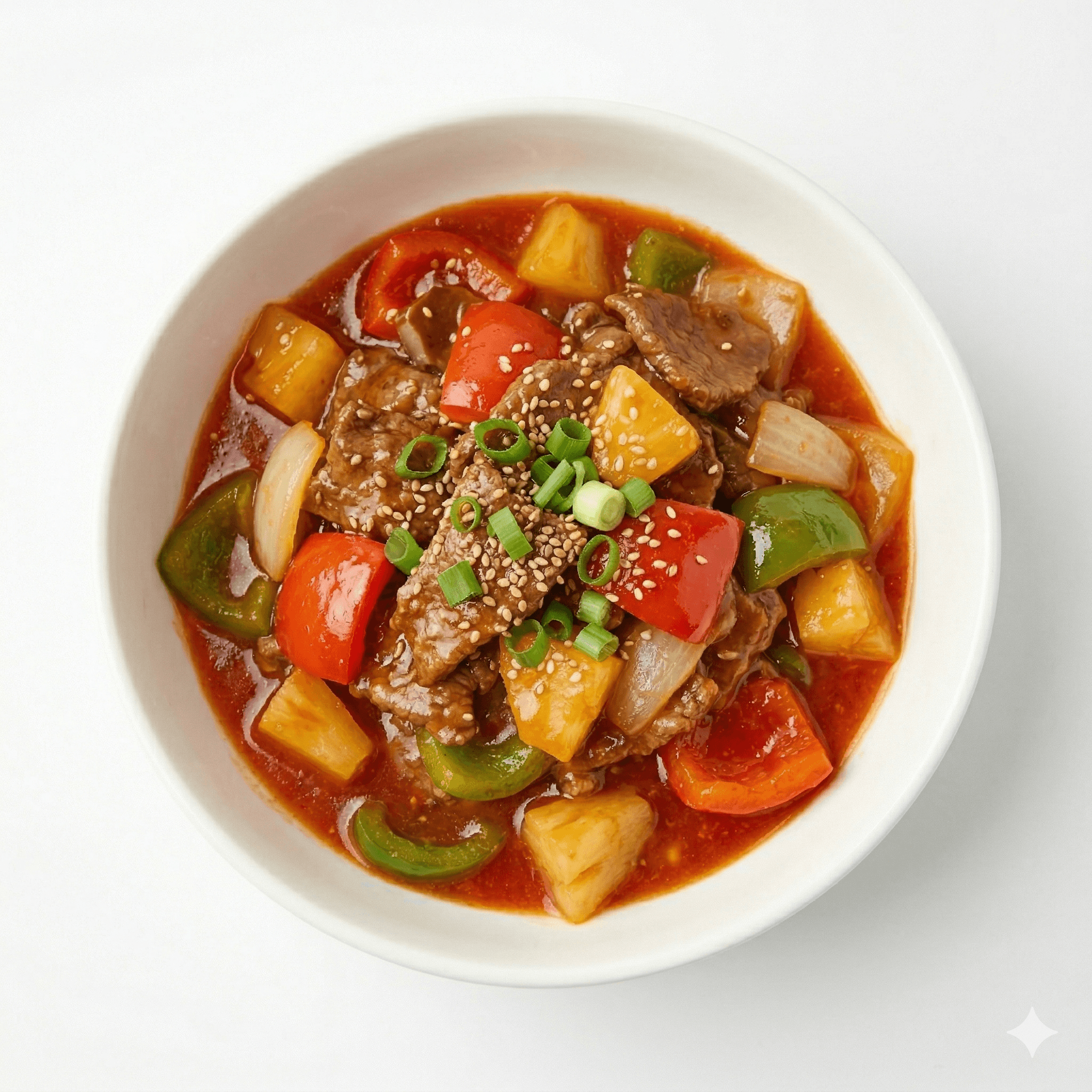 Sweet and sour beef stir-fry