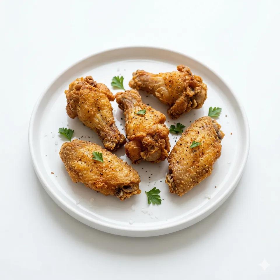 Five fried chicken wings