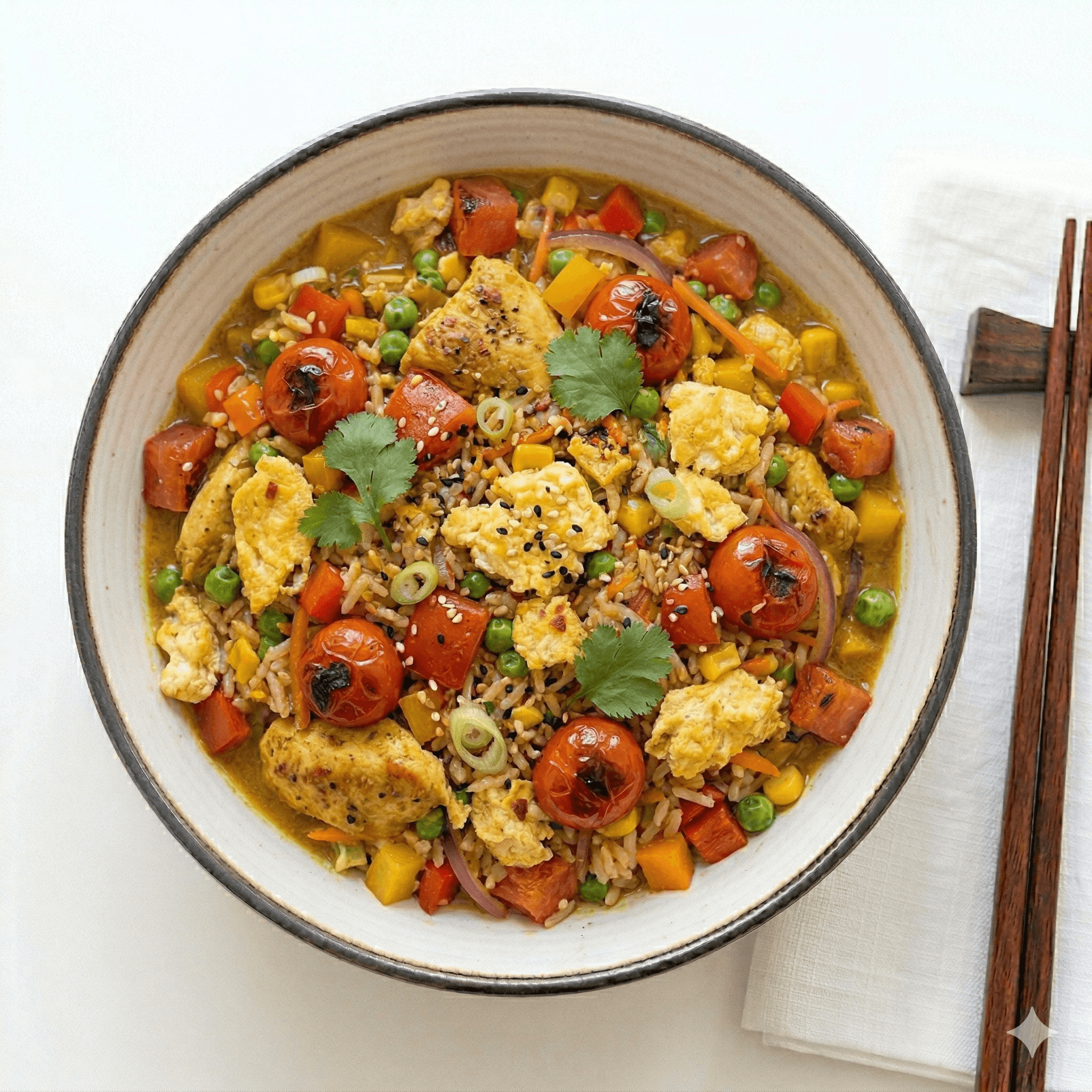 Chicken curry rice