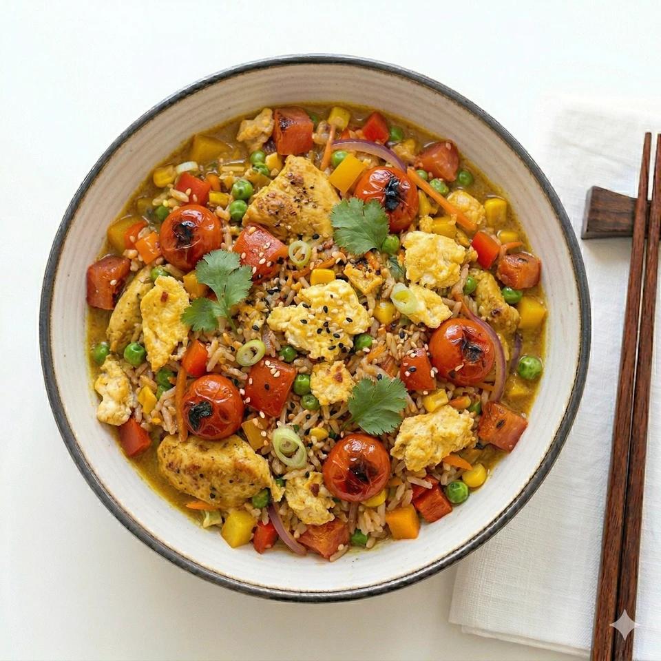 Chicken curry rice