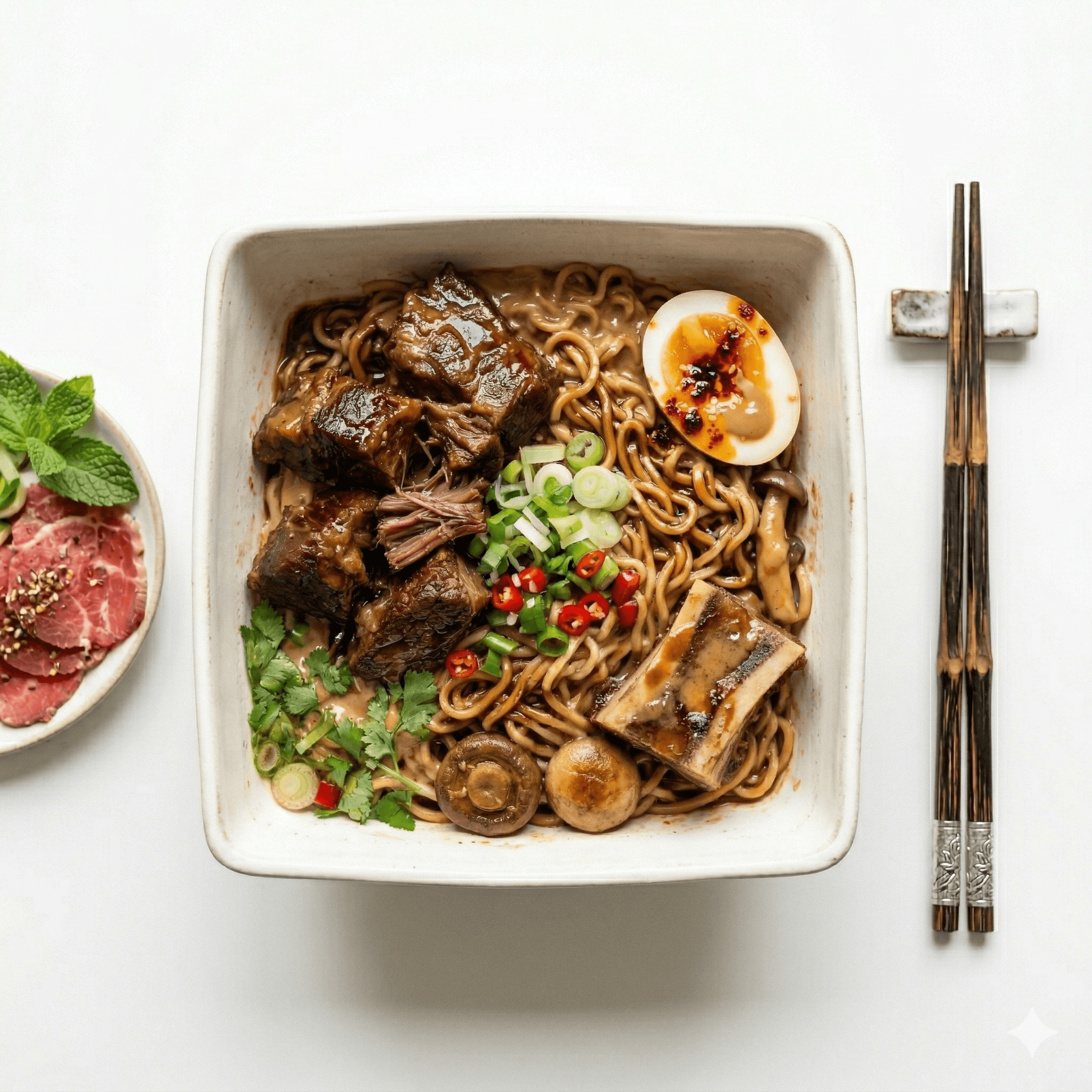 Noodles with mixed sauce