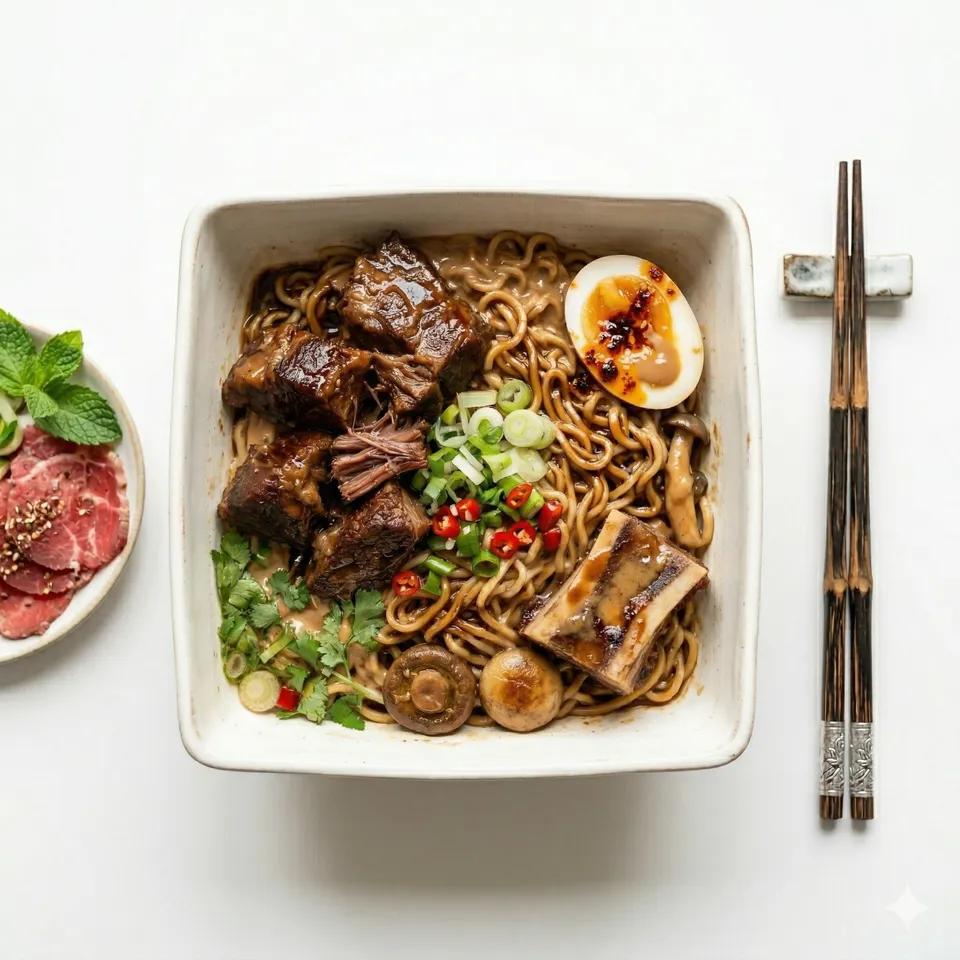 Noodles with mixed sauce