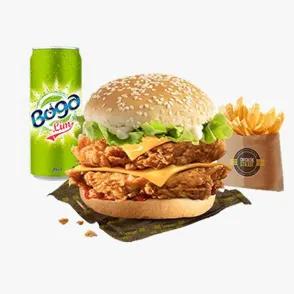 Menu burger twice