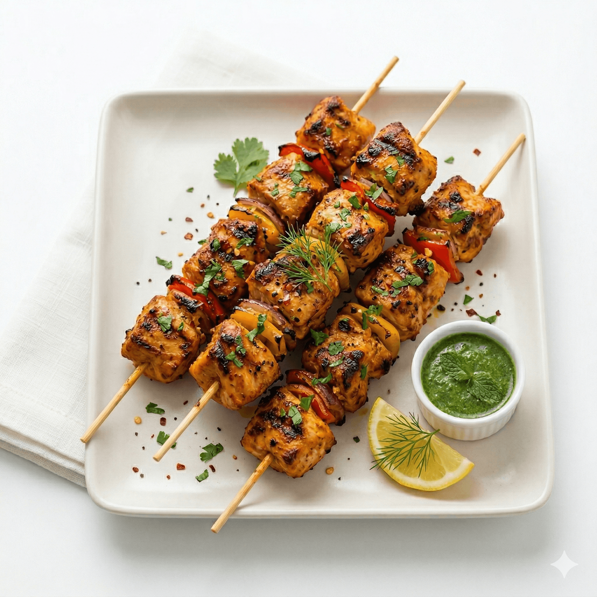 Brochette Poulet Tikka