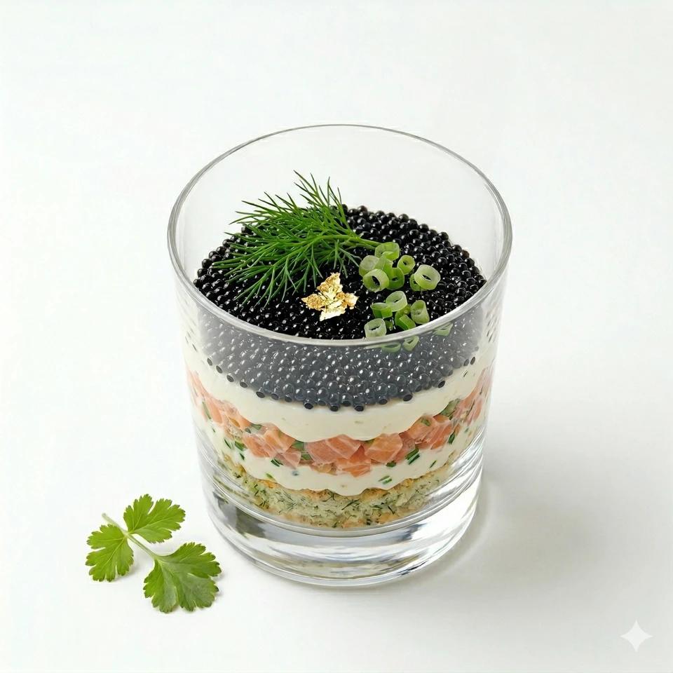 Tiramisu Saumon & Caviar