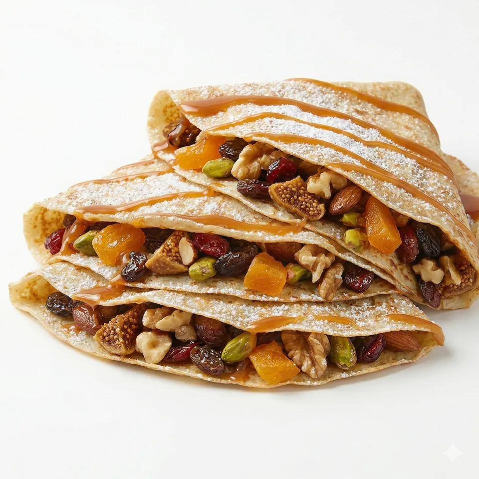 Crêpes Artisanales aux Fruits Secs