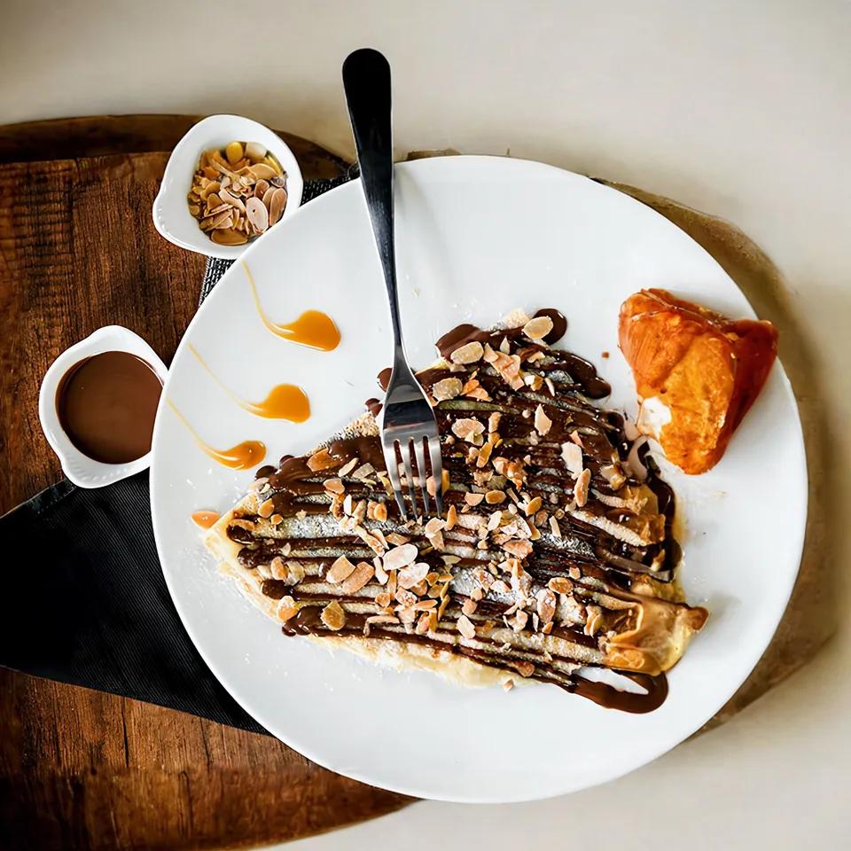 Gaufre Nutella Noix Amande