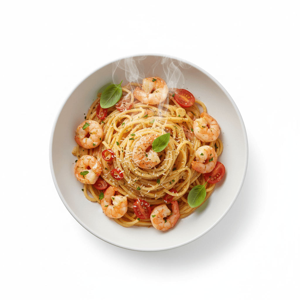 Spaghetti aux Crevettes