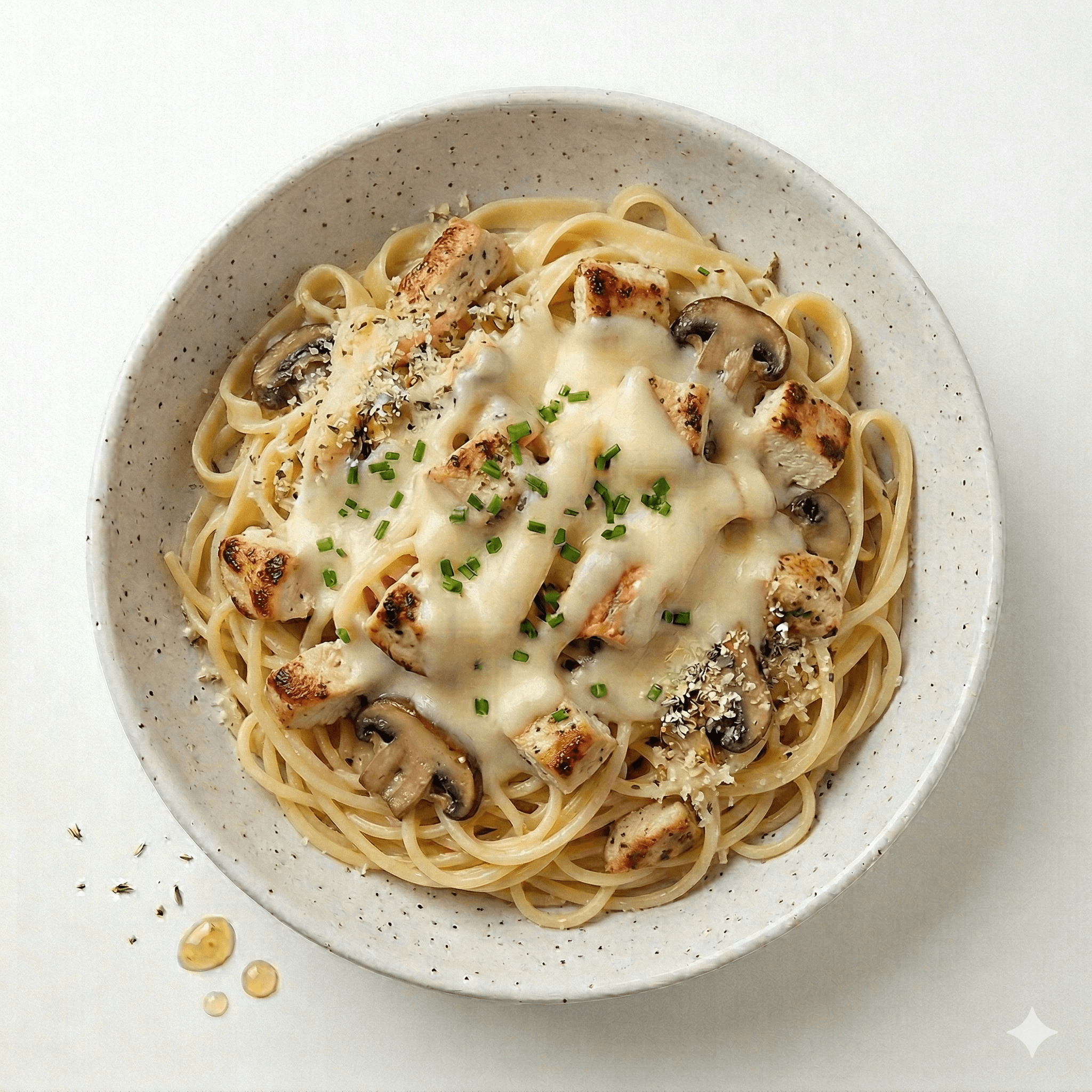 Tagliatelle Poulet et Champignons