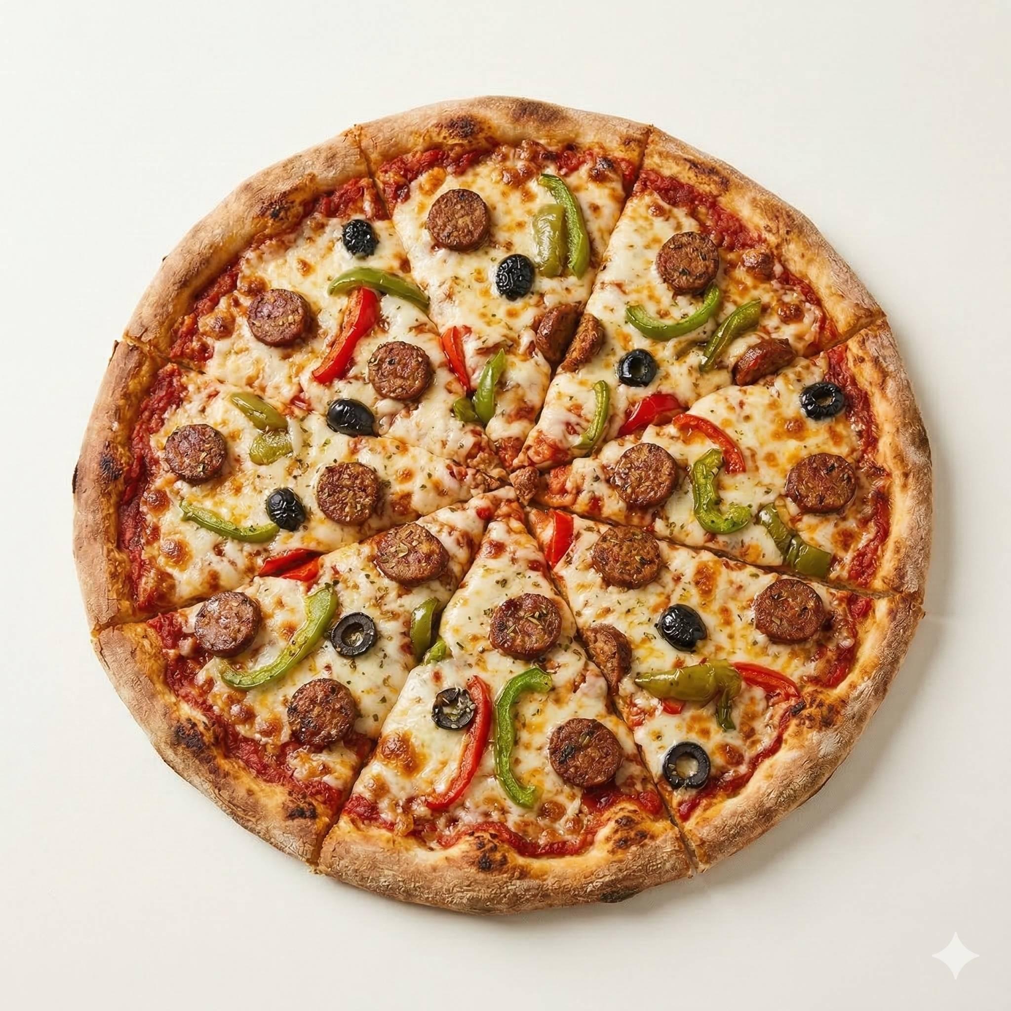 Pizza Sahara fire (Avec merguez) Méga