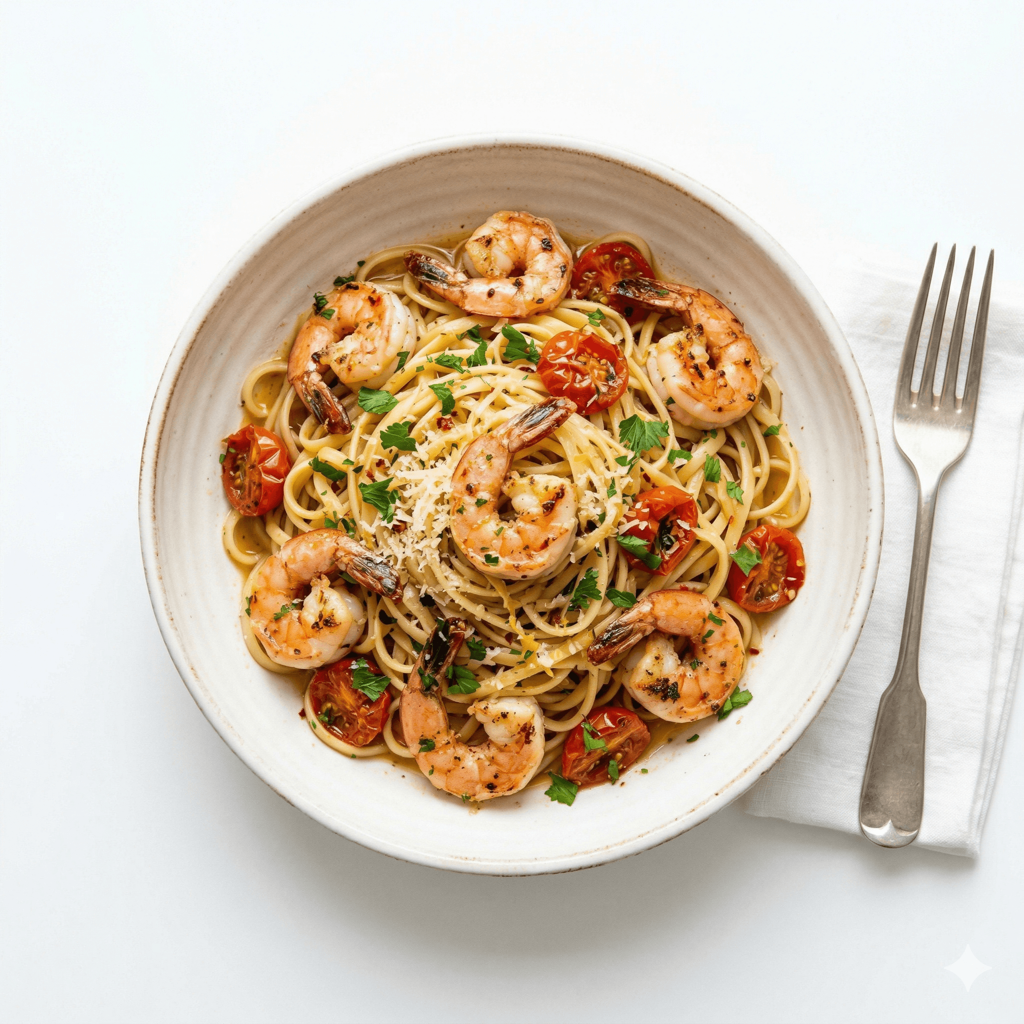 Linguine crevettes