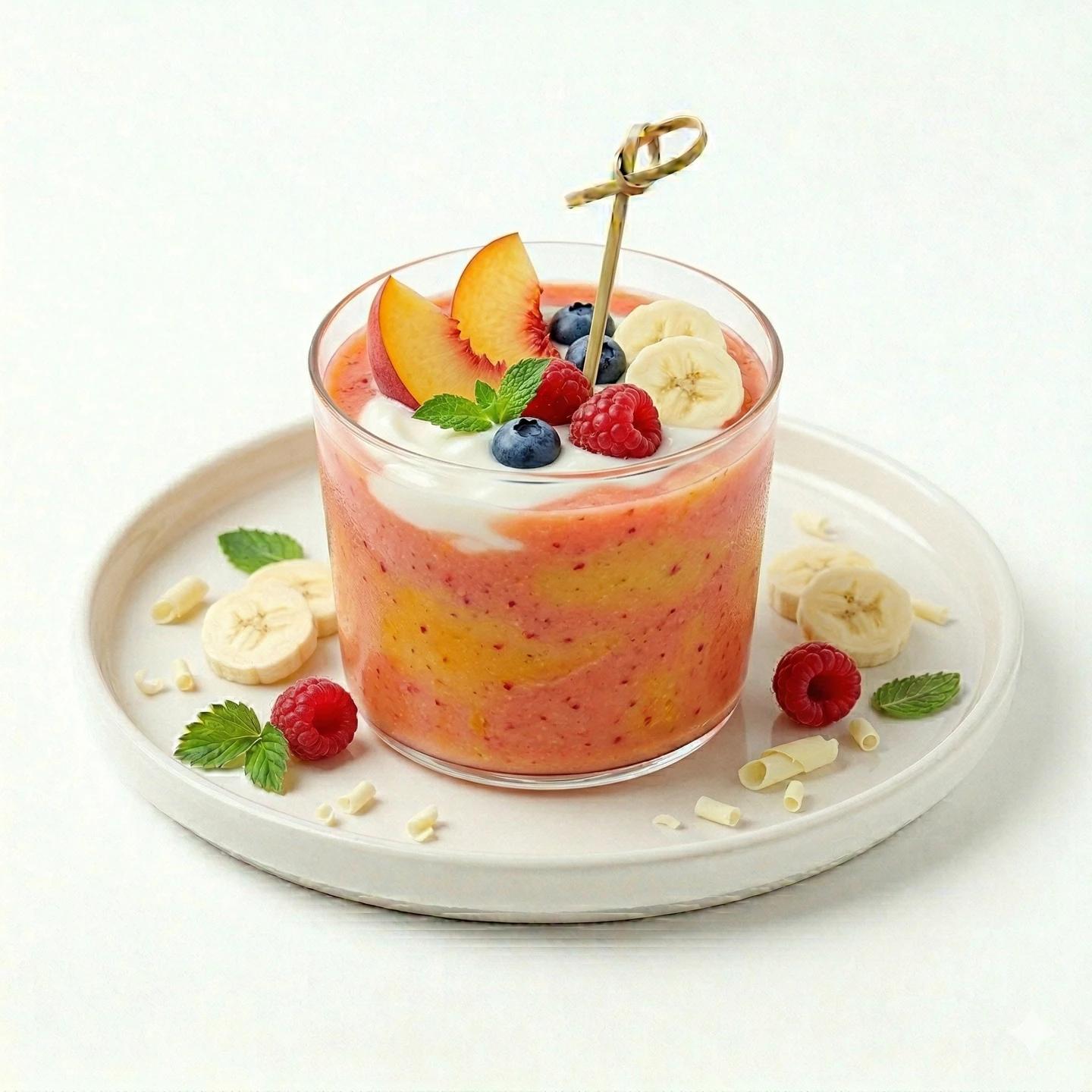 Smoothie peach berry