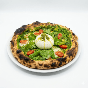 Pizza Burrata Artisanale Sauce Verde