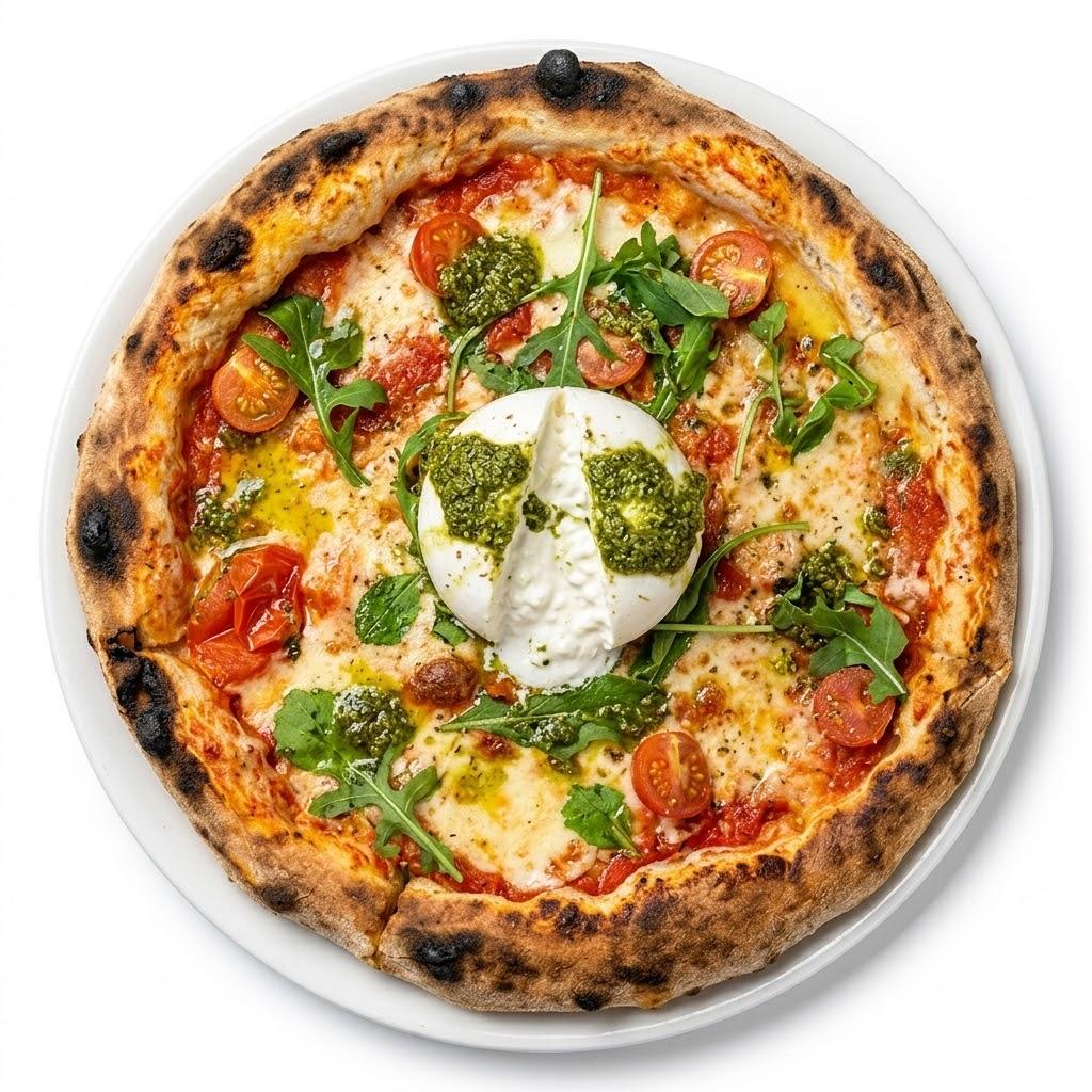 Pizza Burrata Artisanale Sauce Rouge