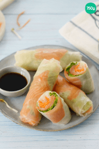 Rouleaux de Printemps Saumon
