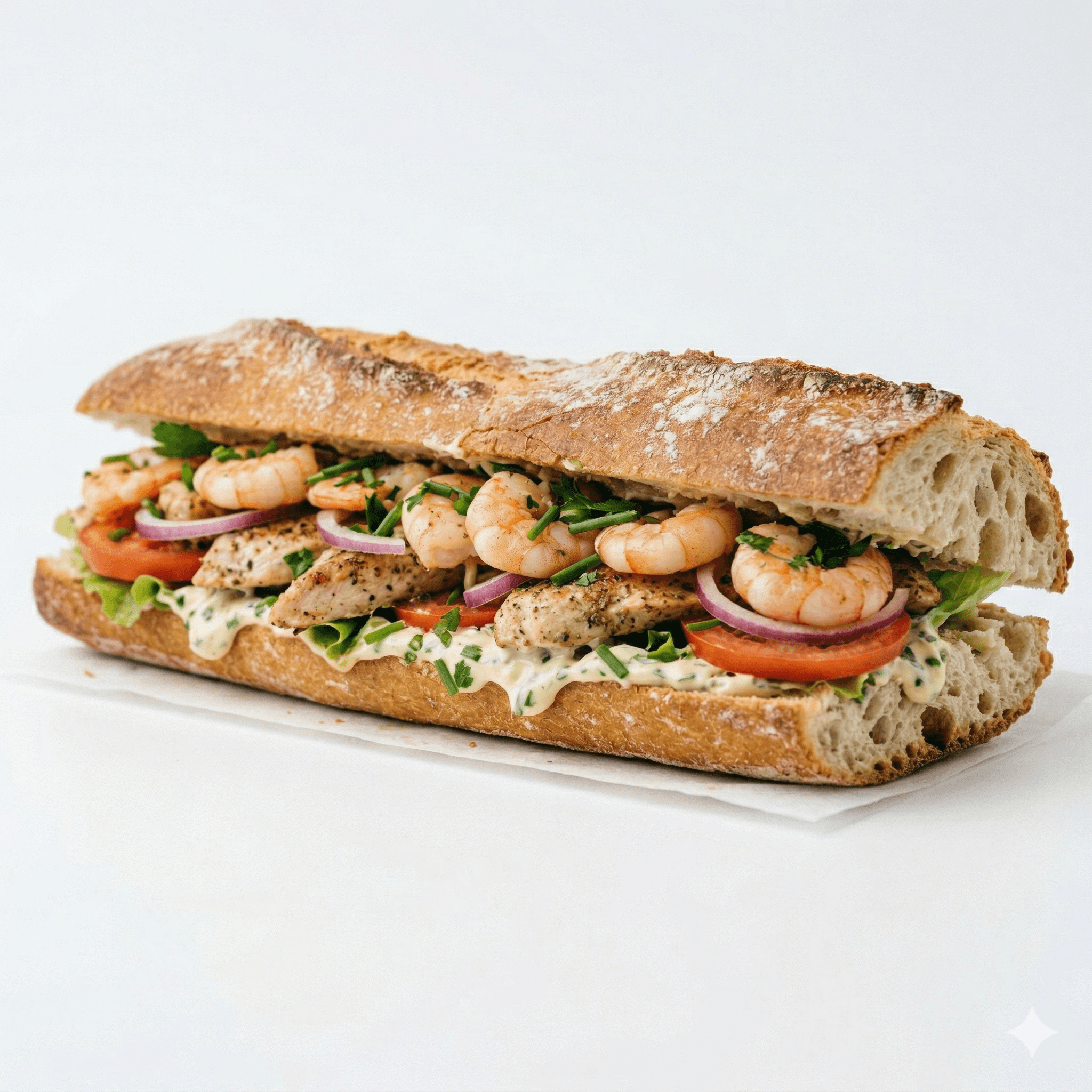 Sandwich Escalope Marinière
