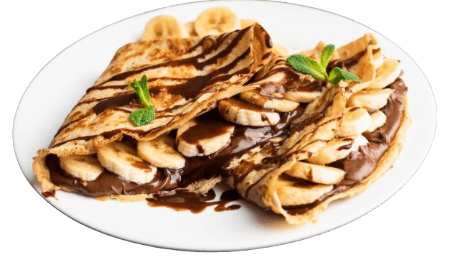 Crêpe Banane Nappe Chocolat