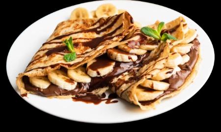 Crêpe Banane Nappe Chocolat