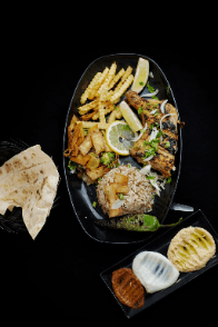 Plat 1/4 de poulet grillé