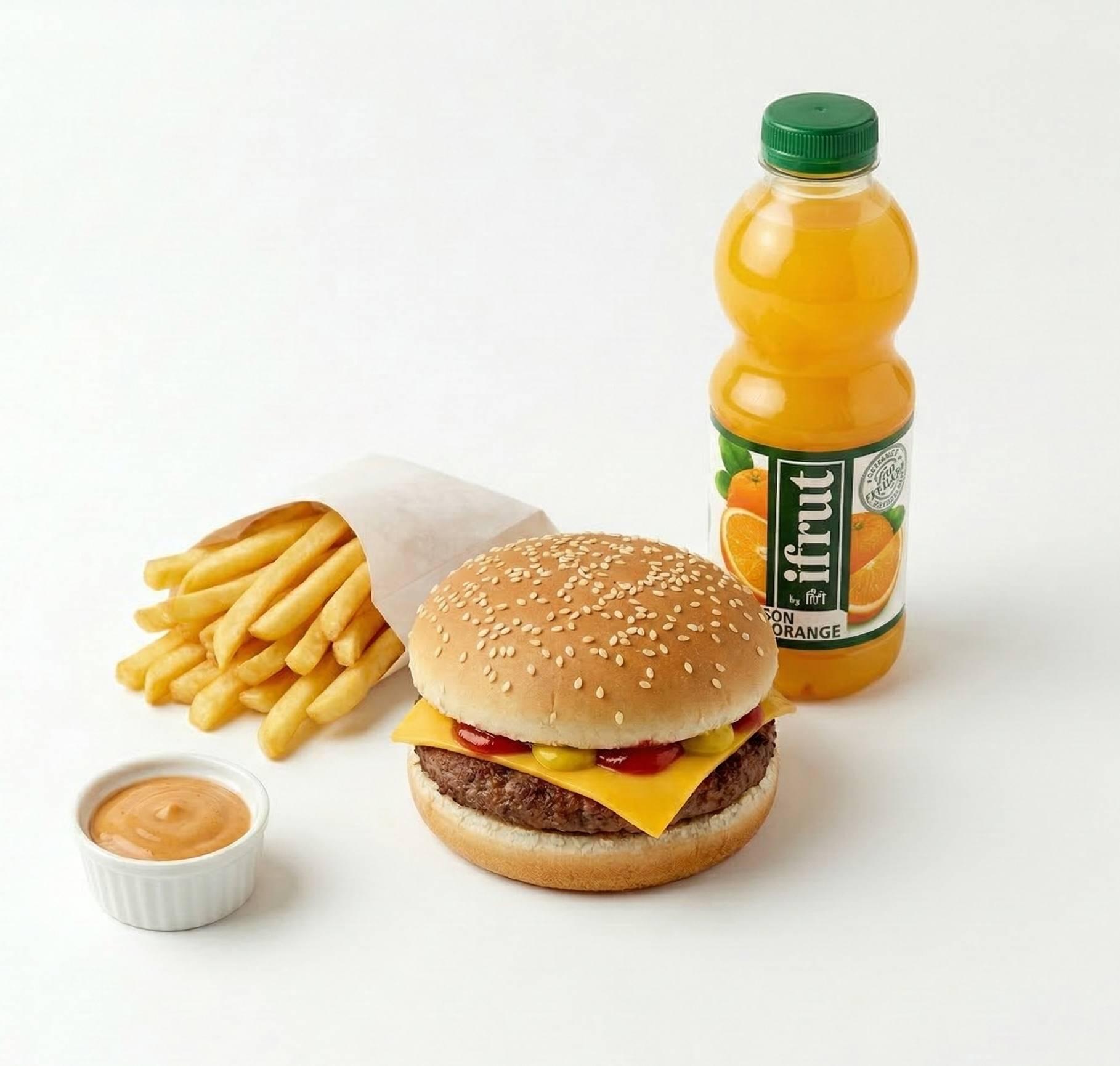 Burger + Frit + Boison