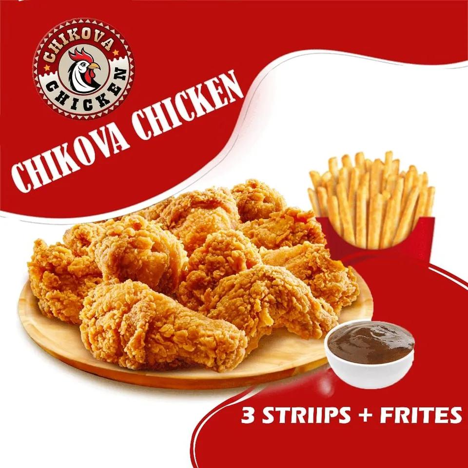 3 strips et frites