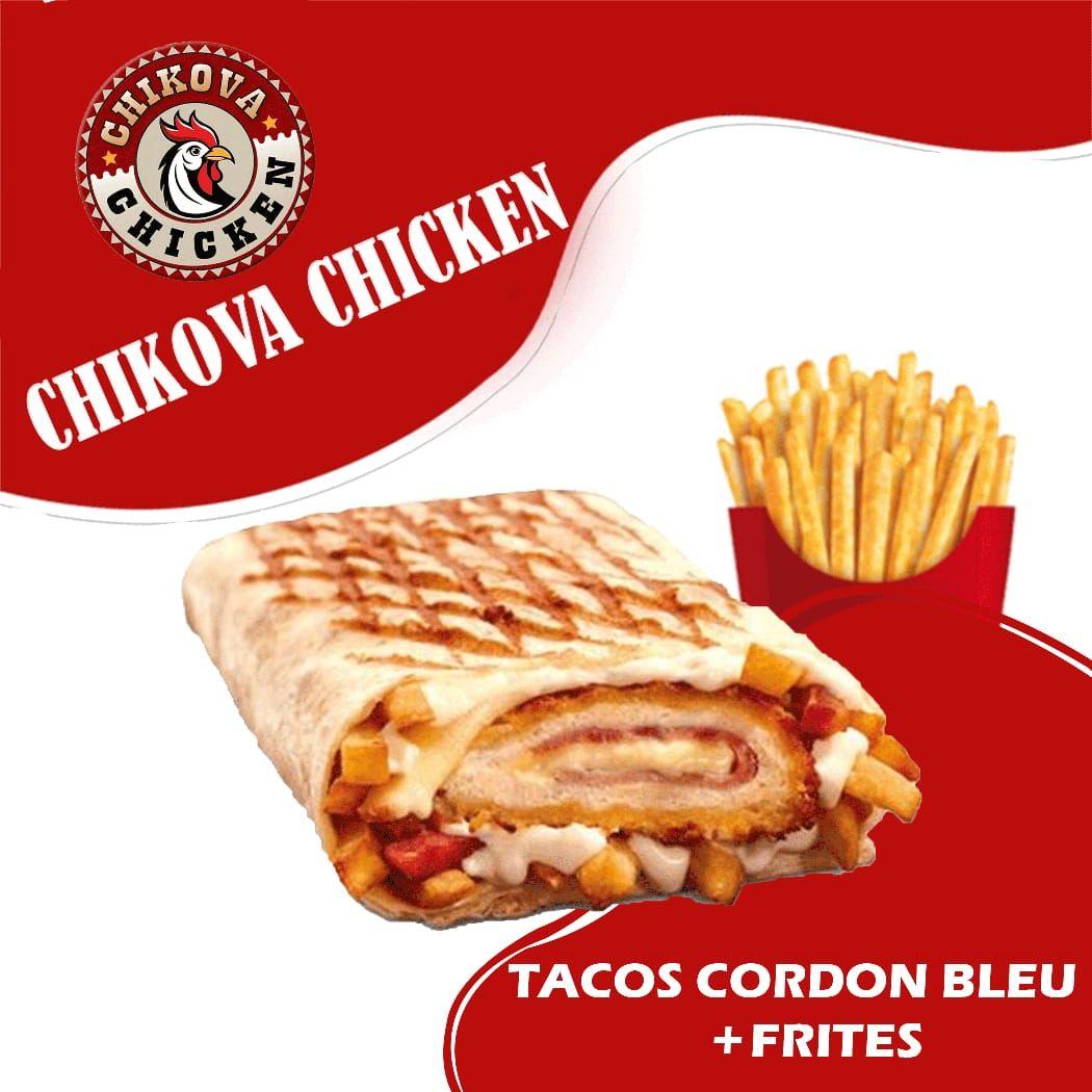Tacos Cordon Bleu avec Frites
