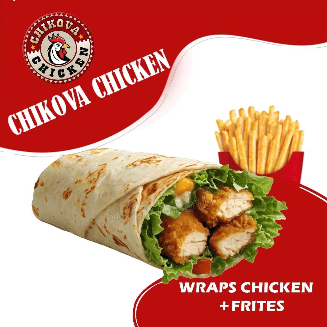 Wrap Chicken avec Frites