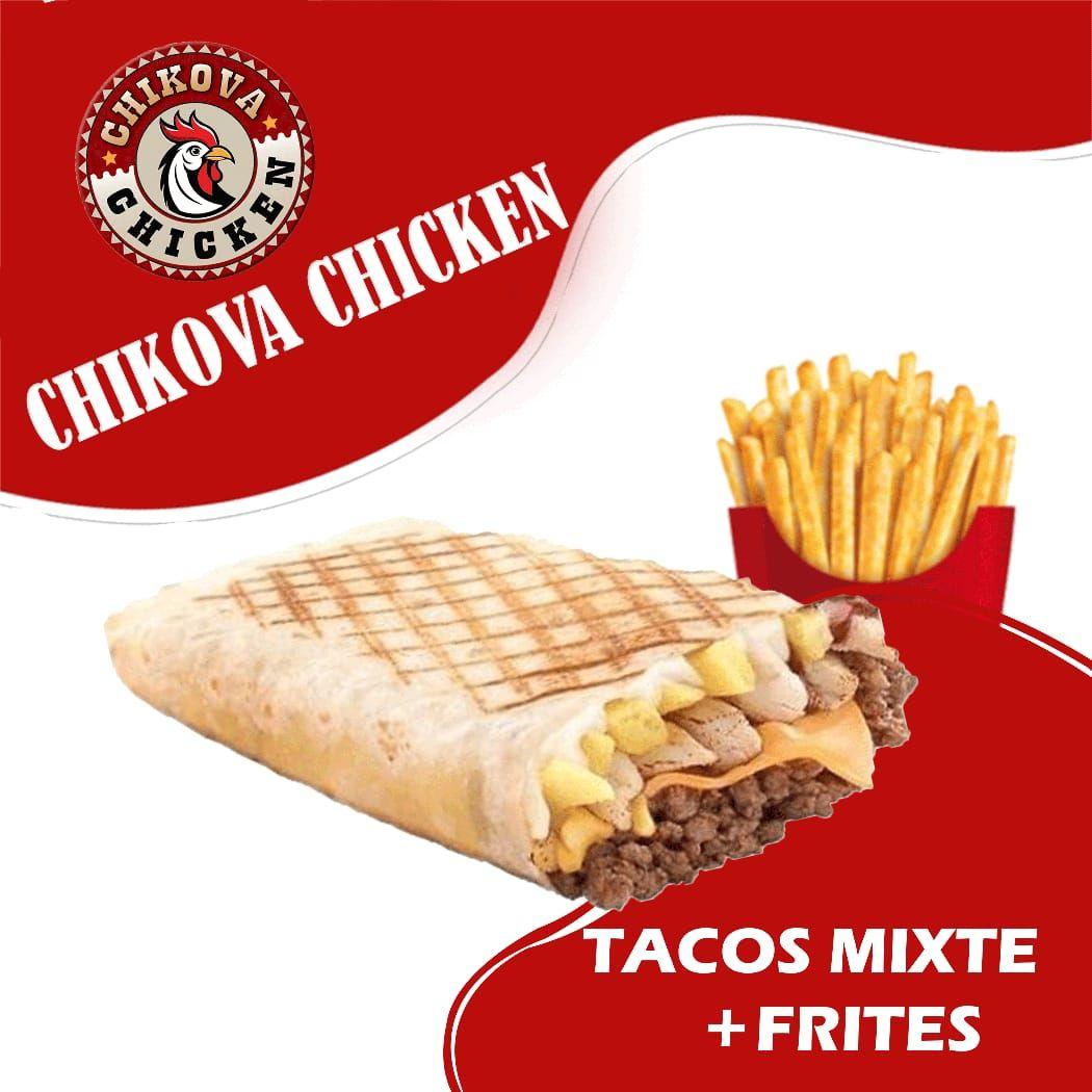 Tacos Mixte avec Frites