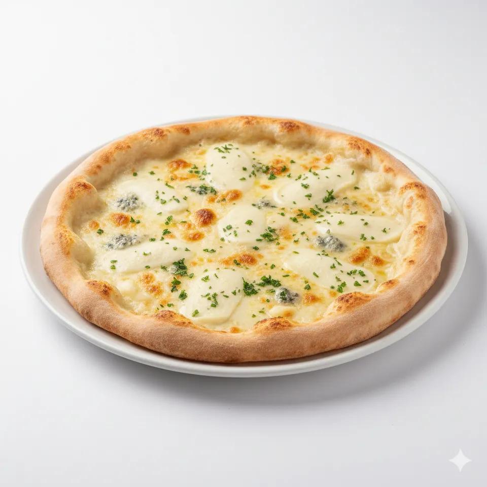 Pizza 4 Fromages Blanche