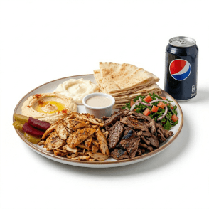 Plat shawerma  + canette