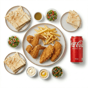 2 Chicken Wings + 2 Chicken Fillets + French Fries + Soda