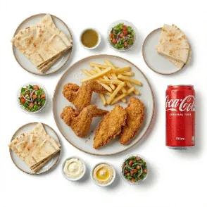 2 Chicken Wings + 2 Chicken  Fillets + French Fries + Soda